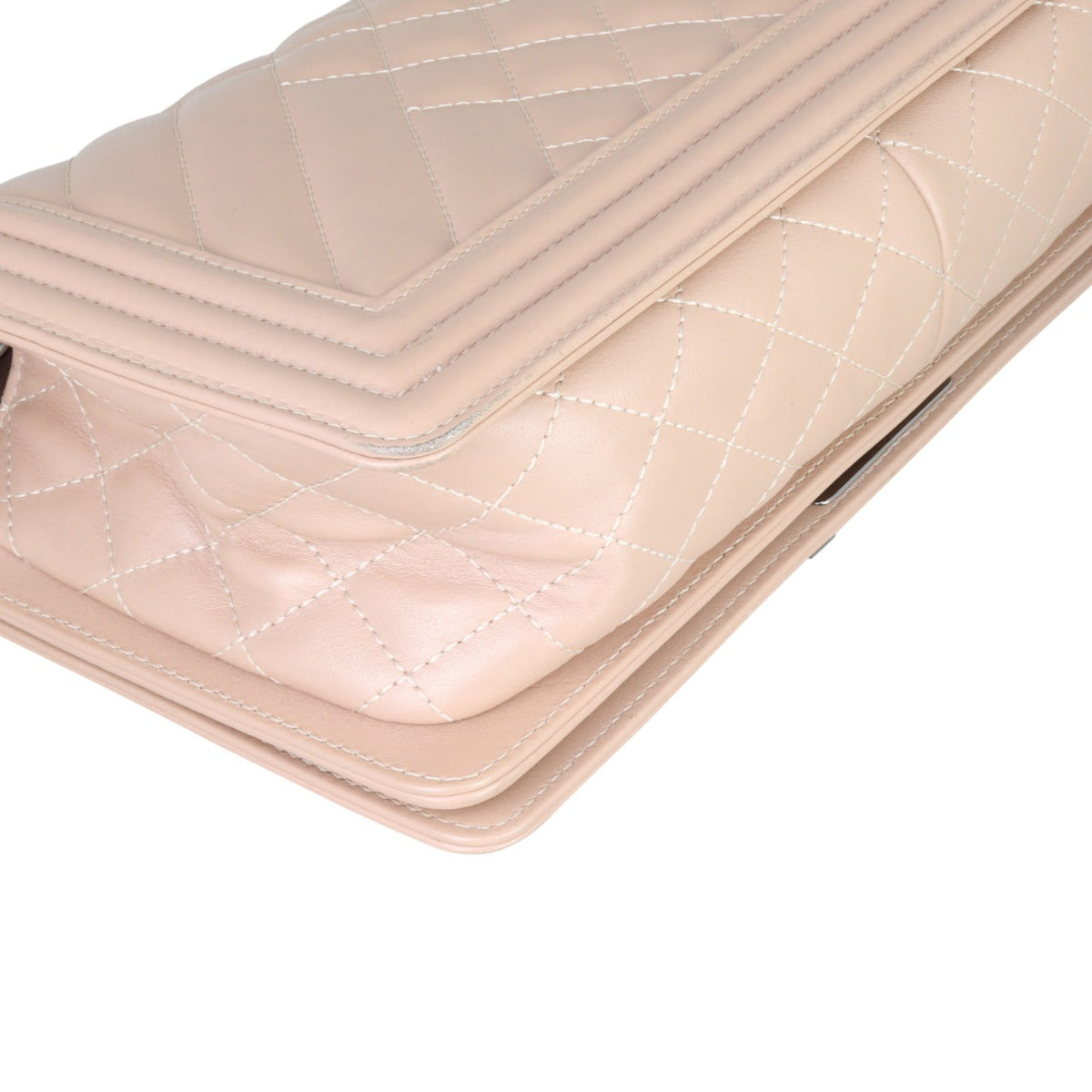 Chanel Boy Old Medium Chevron |  Deep Nude
