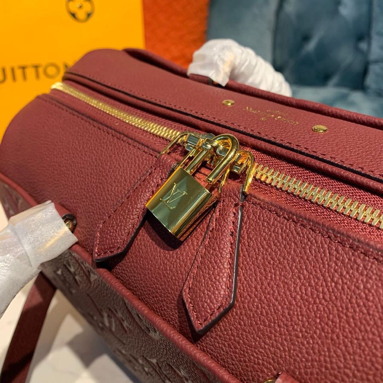 Top Quality Speedy Bandouliere 30 Monogram Empreinte Bunrgundy For Women,  Shoulder And Crossbody Bags 11.8in/30cm Top Quality