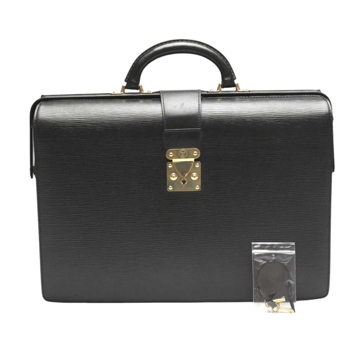 LOUIS VUITTON Business bag M54352 Epi Leather black Briefcase Epi Fermoire mens  d