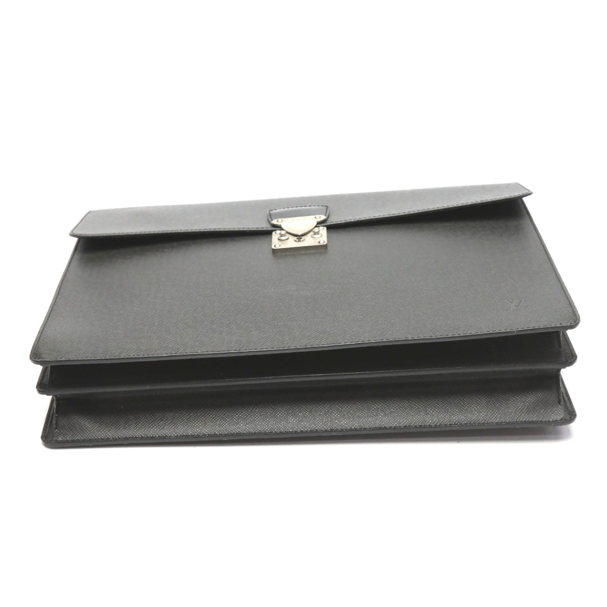 LOUIS VUITTON Handbag M30032 Taiga black Documents bag Taiga Serviet Moskova mens  d