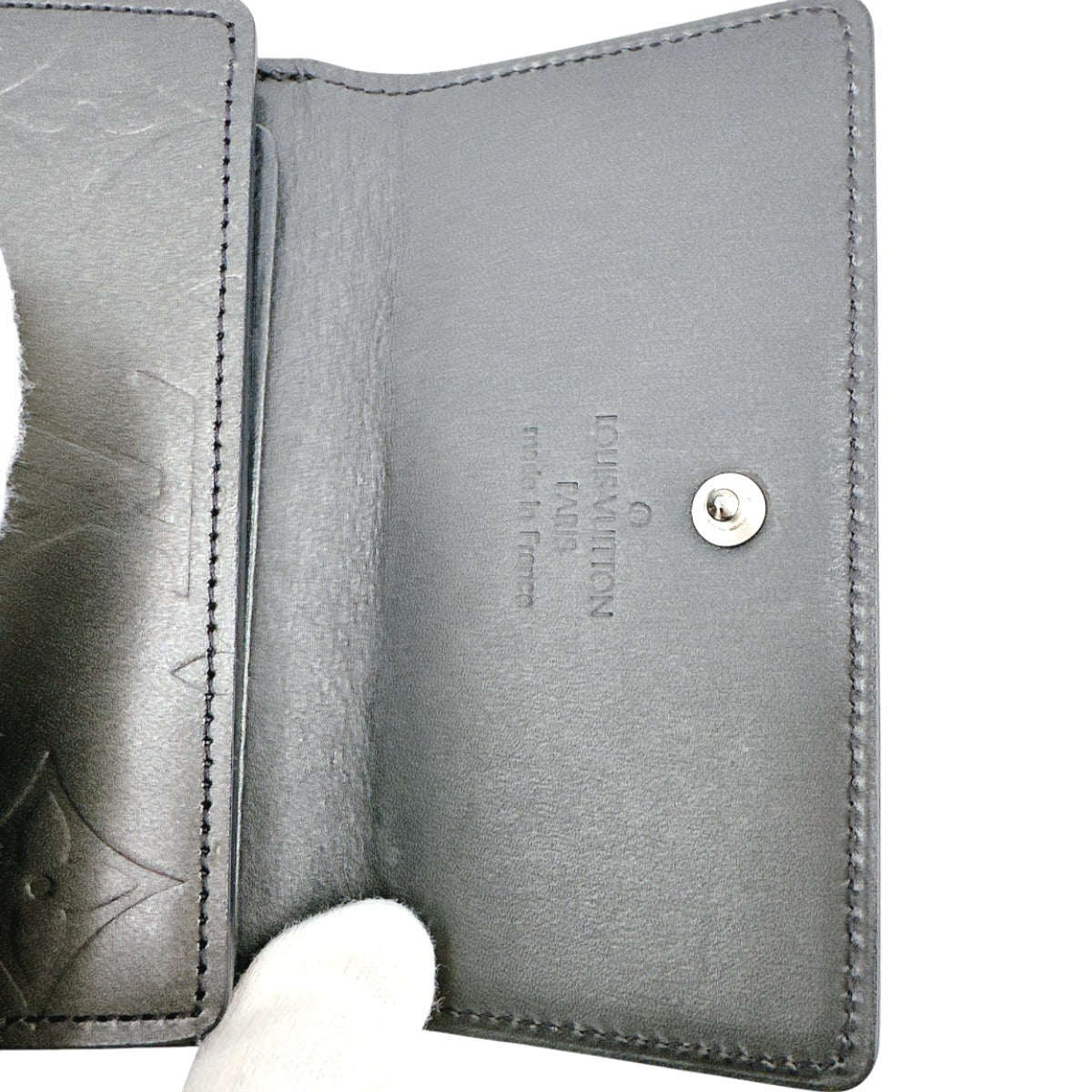 LOUIS VUITTON Bifold Wallet M65112 Monogram mat Noir Wallet with card pocket Monogram Porte Monnaie Billets Cartes Credit unisex(Unisex)  d