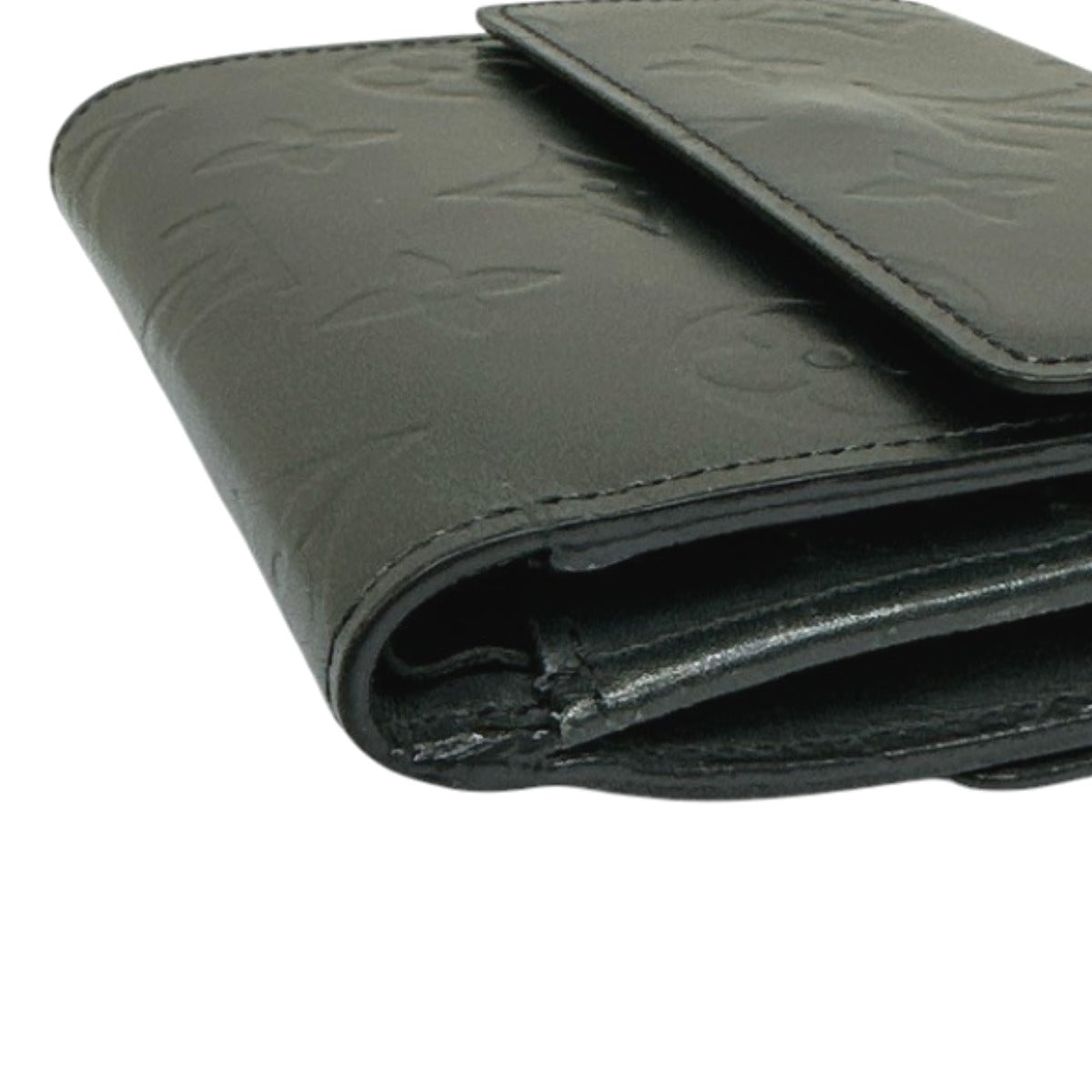 LOUIS VUITTON Bifold Wallet M65112 Monogram mat Noir Wallet with card pocket Monogram Porte Monnaie Billets Cartes Credit unisex(Unisex)  d