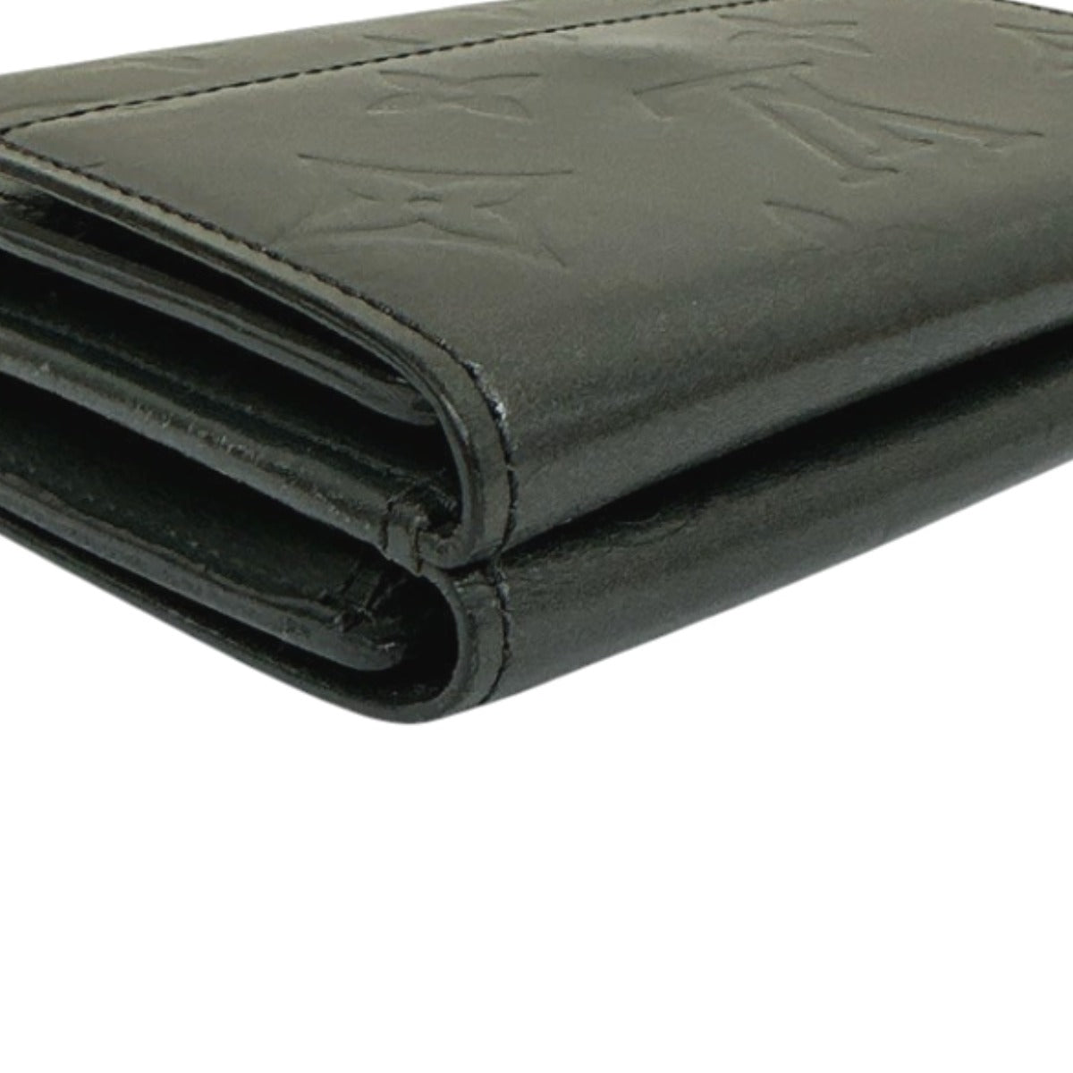 LOUIS VUITTON Bifold Wallet M65112 Monogram mat Noir Wallet with card pocket Monogram Porte Monnaie Billets Cartes Credit unisex(Unisex)  d