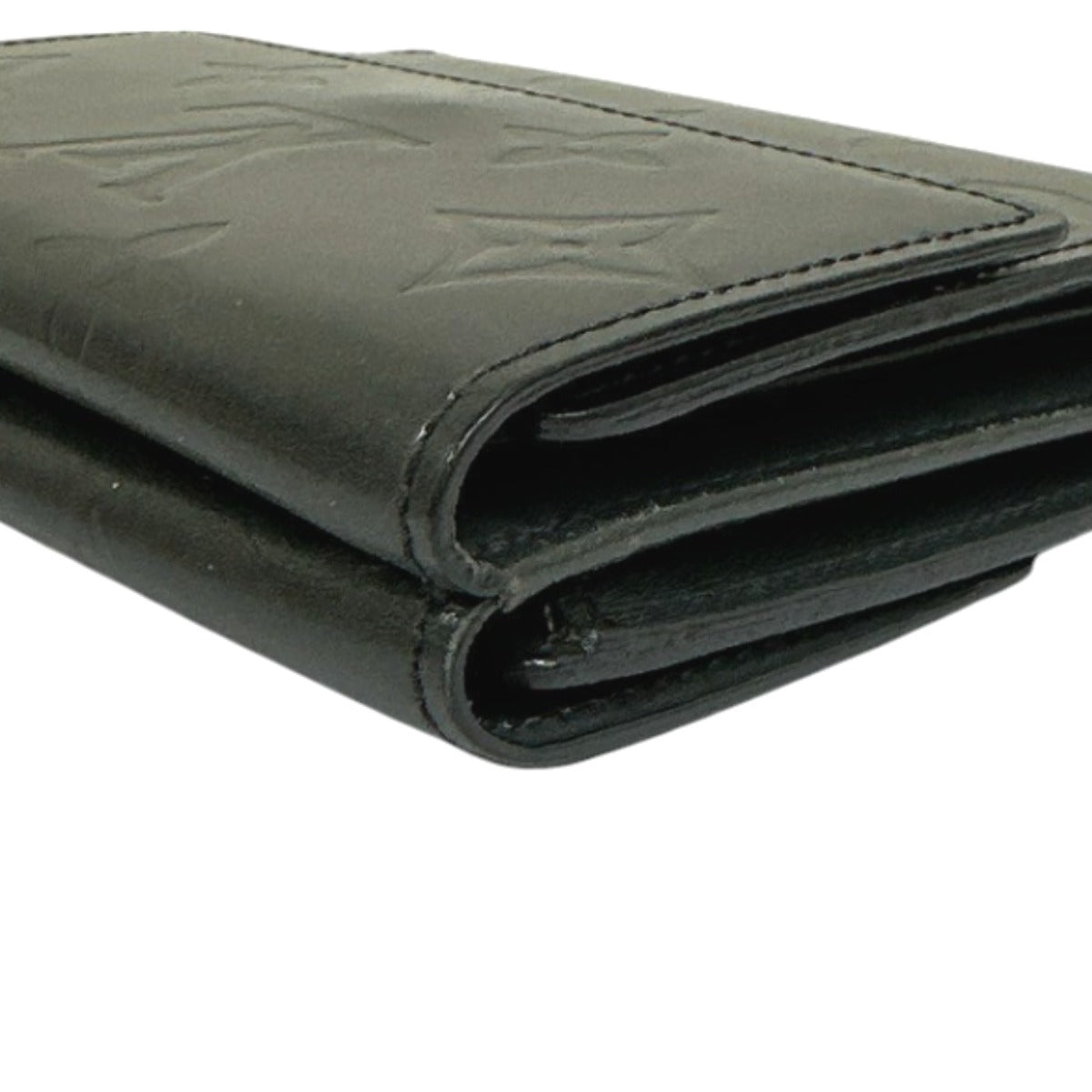 LOUIS VUITTON Bifold Wallet M65112 Monogram mat Noir Wallet with card pocket Monogram Porte Monnaie Billets Cartes Credit unisex(Unisex)  d