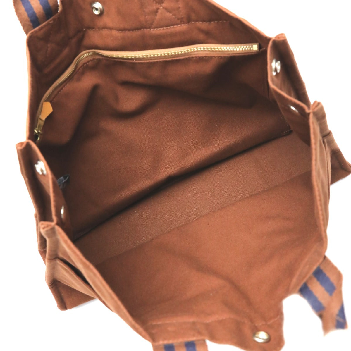 HERMES Tote Bag canvas Brown Handbag Fool ToeMM unisex(Unisex)  d