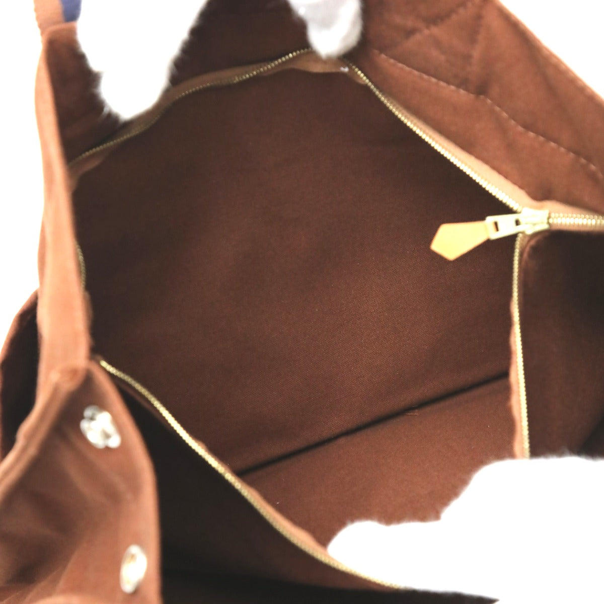 HERMES Tote Bag canvas Brown Handbag Fool ToeMM unisex(Unisex)  d