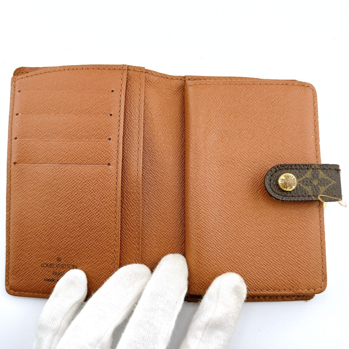 LOUIS VUITTON Bifold Wallet M61663 Monogram canvas Brown Clasp wallet with card pocket Monogram Porto Monet Viet Vienoa Women  d