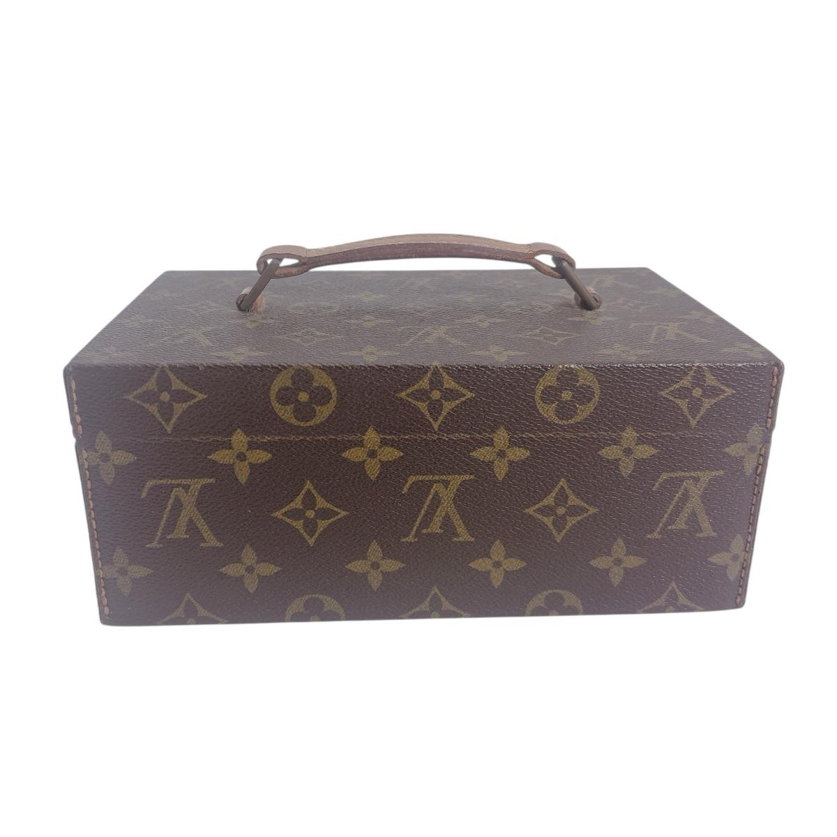 LOUIS VUITTON Other accessories M47236 Monogram canvas Brown mini trunk   Bowat Atu unisex(Unisex)