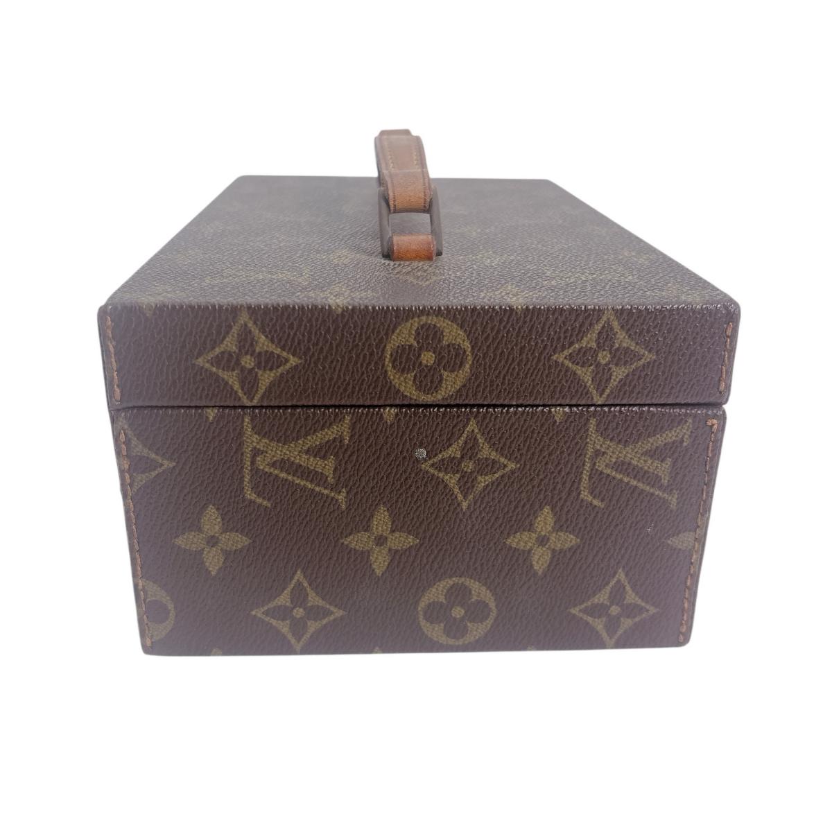 LOUIS VUITTON Other accessories M47236 Monogram canvas Brown mini trunk   Bowat Atu unisex(Unisex)