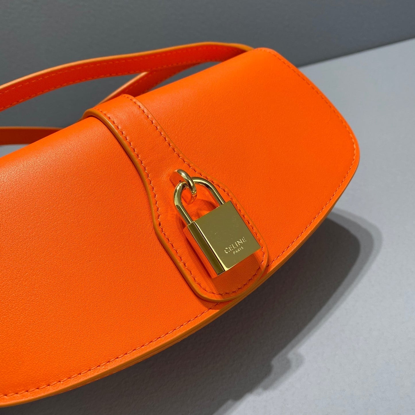 Top Quality Clutch On Strap Orange For Women 7in/18cm
