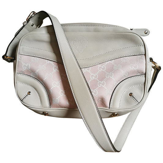 Gucci grey leather handbag