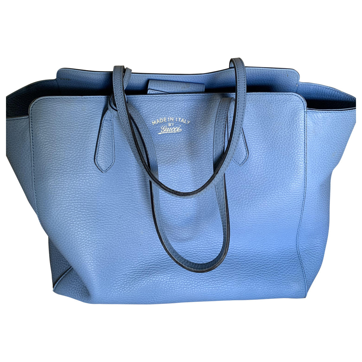 Gucci blue leather handbag