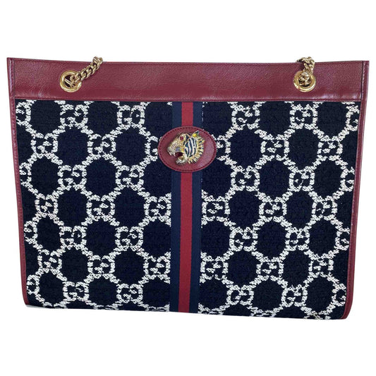Gucci rajah multicolour tweed handbag