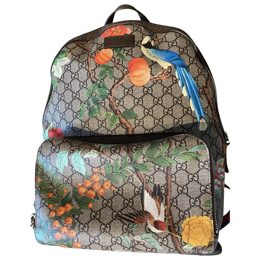Gucci multicolour cloth backpacks