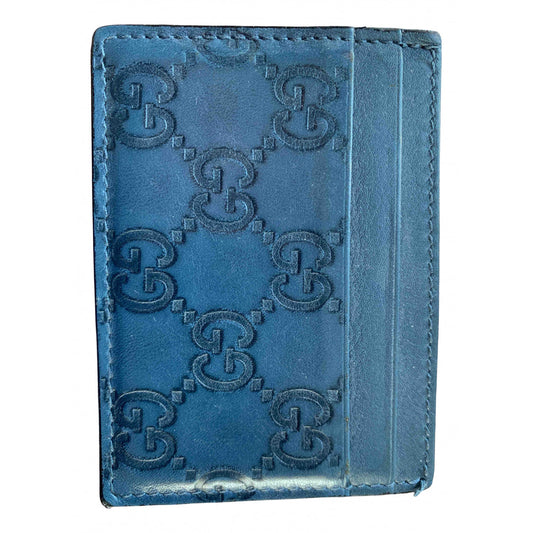 Gucci blue leather case