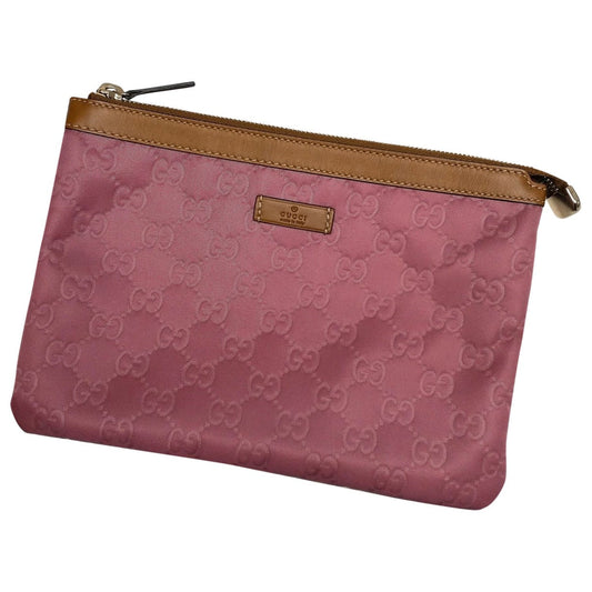Gucci purple cloth clutch bag