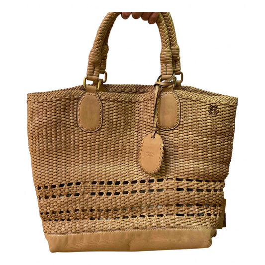 Gucci camel leather handbag