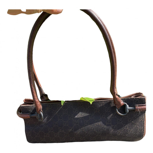 Gucci brown cloth handbag