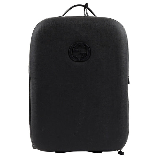Gucci black cloth travel bag