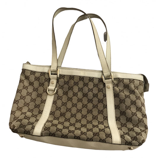 Gucci beige cloth handbag