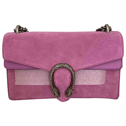 Gucci dionysus pink suede handbag
