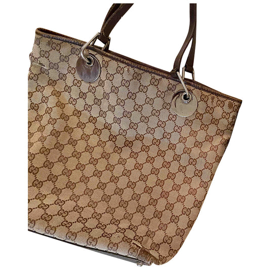 Gucci beige cloth handbag