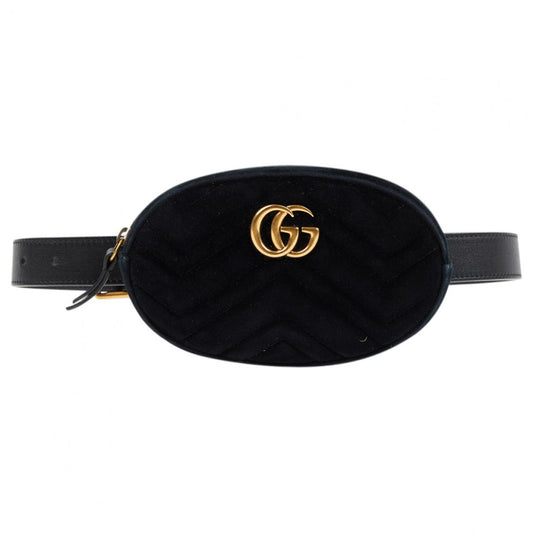Gucci black velvet handbag