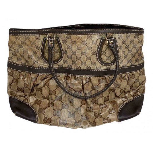 Gucci beige cloth handbag