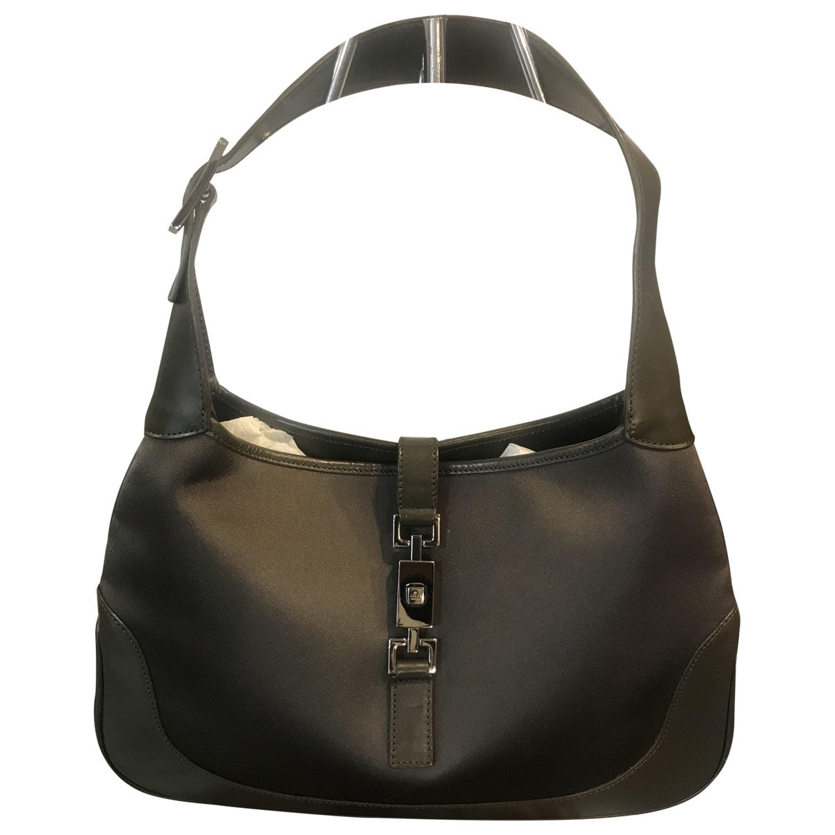 Gucci jackie    green cloth handbag