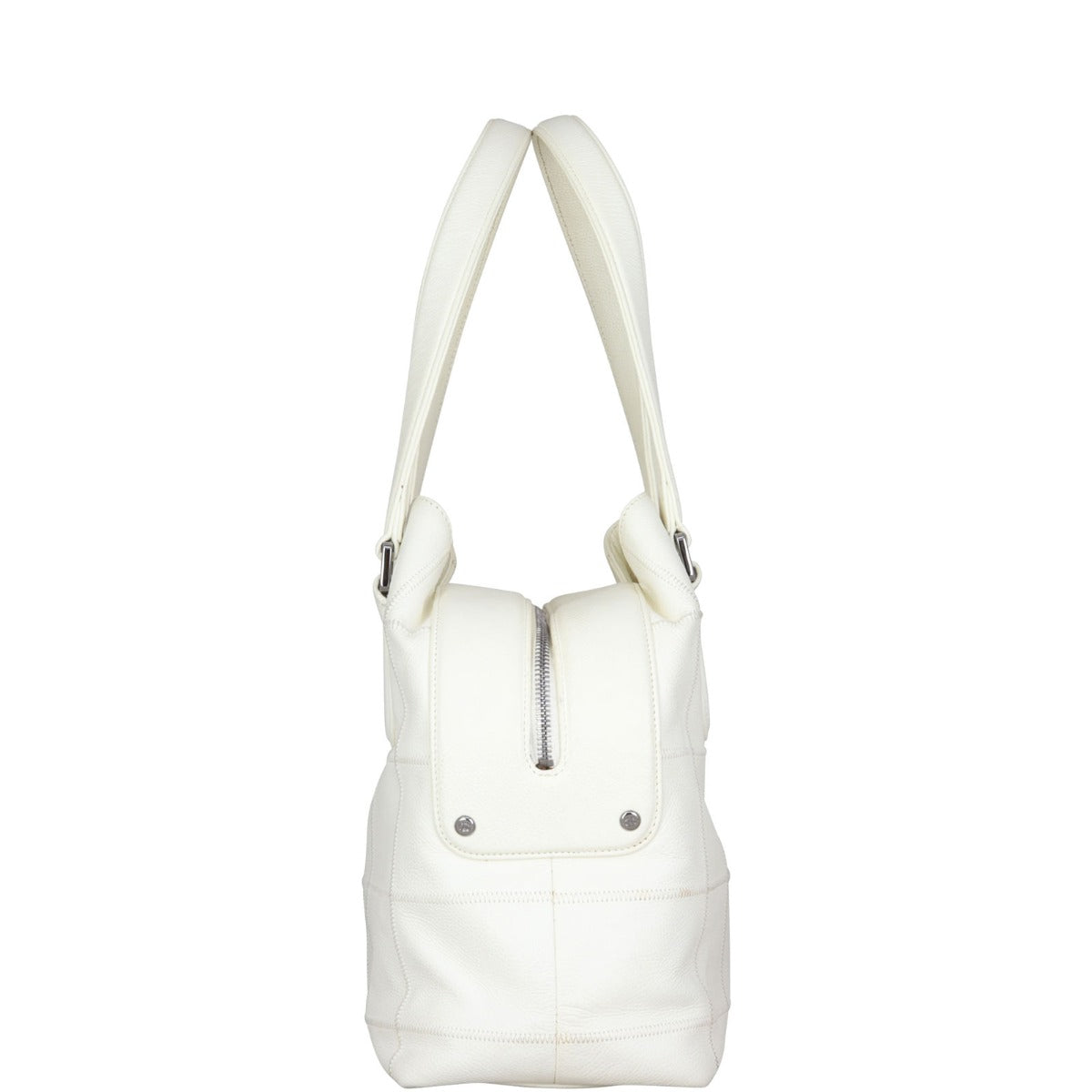 Chanel Square Stitch Logo Tote | Caviar