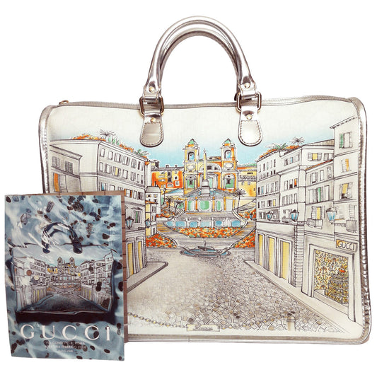 Gucci white cloth handbag