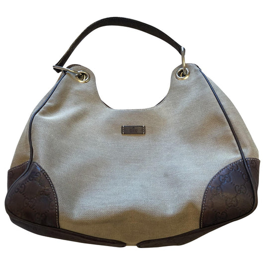 Gucci beige cloth handbag
