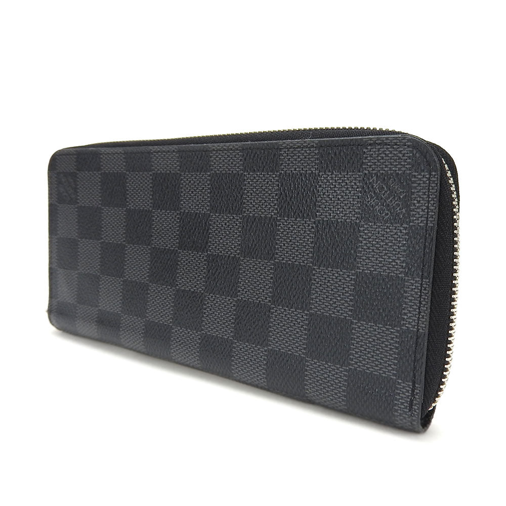 LOUIS VUITTON Long Wallet Purse N63095 Damier Grafitte black Damier Graphite Zippy wallet ã» Vertical