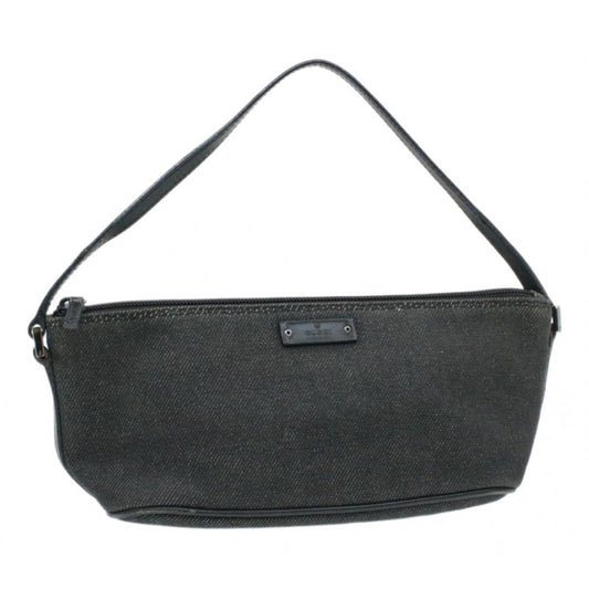 Gucci black cloth travel bag