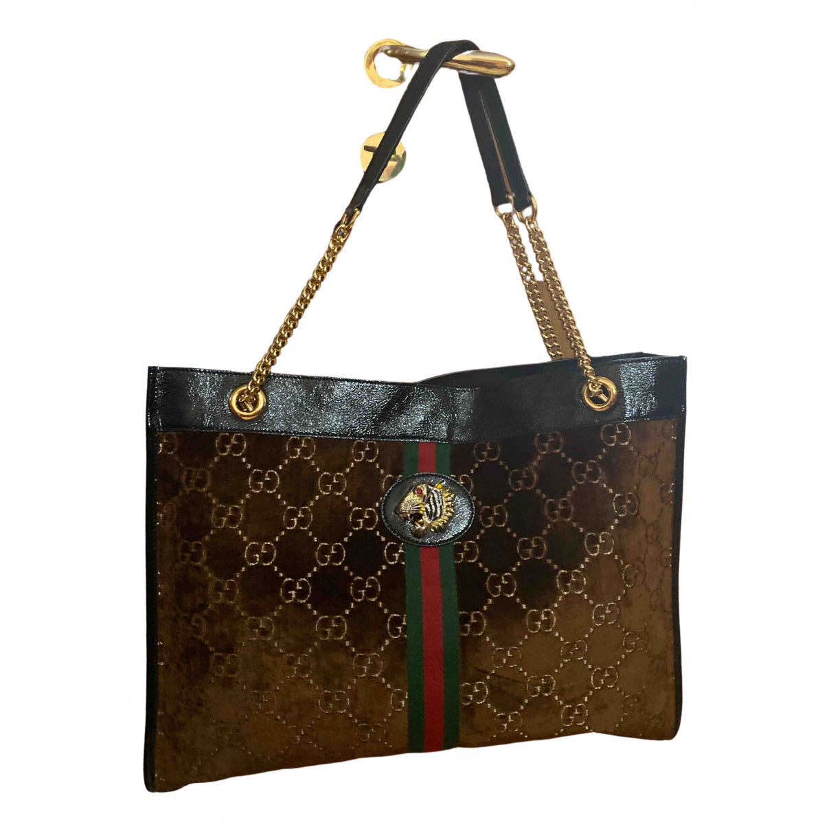 Gucci rajah  velvet handbag