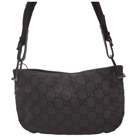 Gucci brown cloth handbag