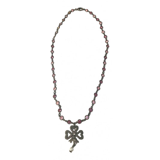 Gucci pink metal necklaces