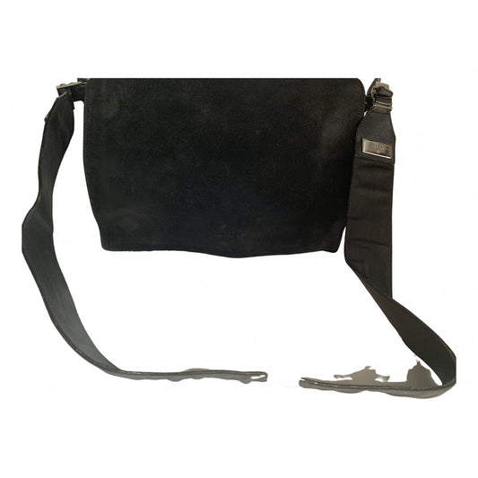 Gucci black suede handbag