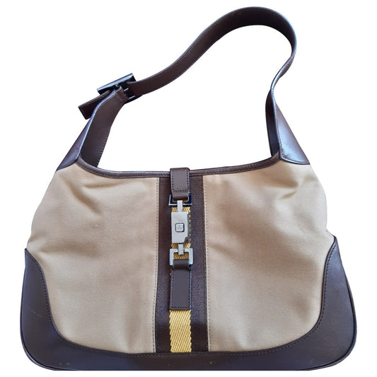 Gucci jackie    beige cloth handbag