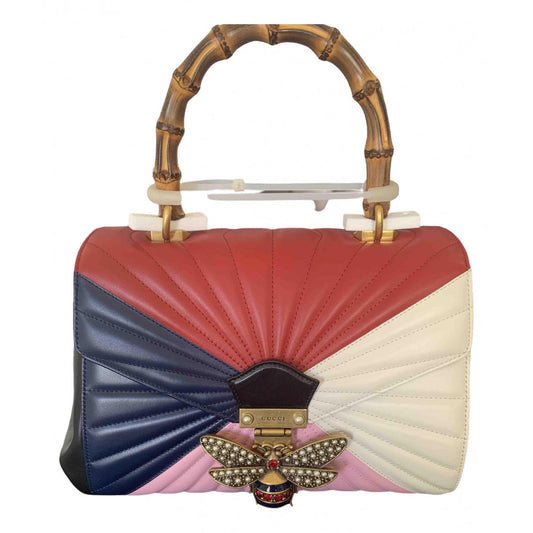 Gucci queen margaret multicolour leather handbag