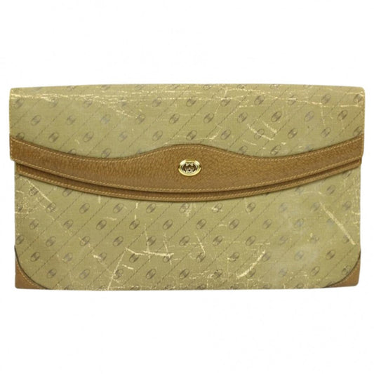 Gucci beige cloth clutch bag