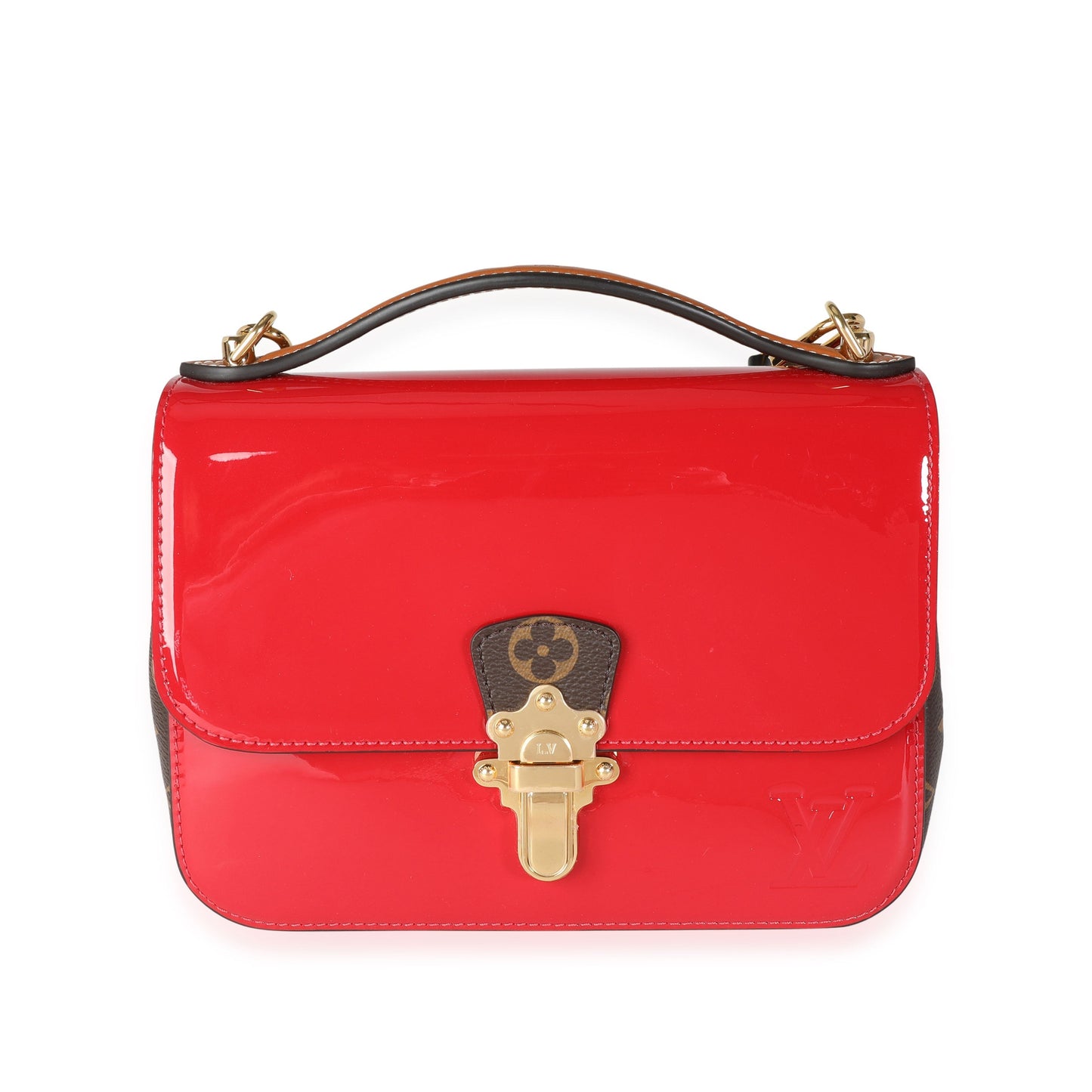 Louis Vuitton  Scarlet Vernis & Monogram Canvas Cherrywood BB