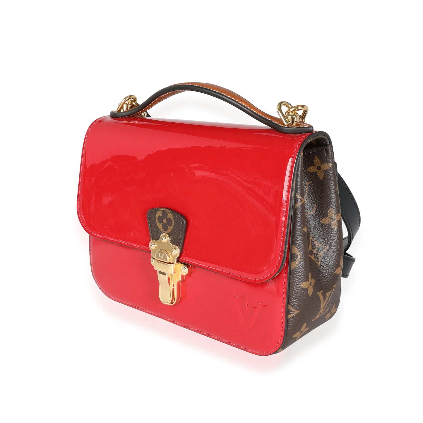 Louis Vuitton  Scarlet Vernis & Monogram Canvas Cherrywood BB