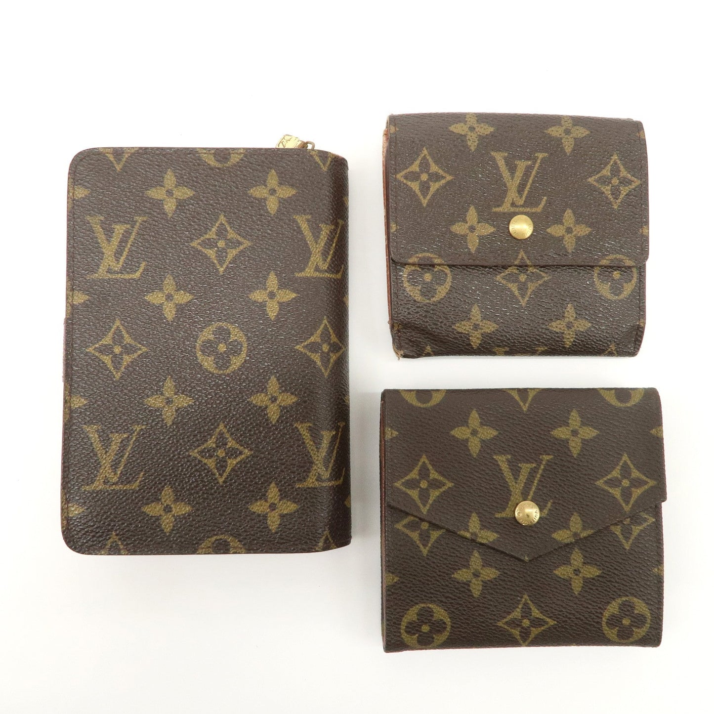 Louis Vuitton Monogram Set of 3 Wallet M61652 M61660 M61207  d