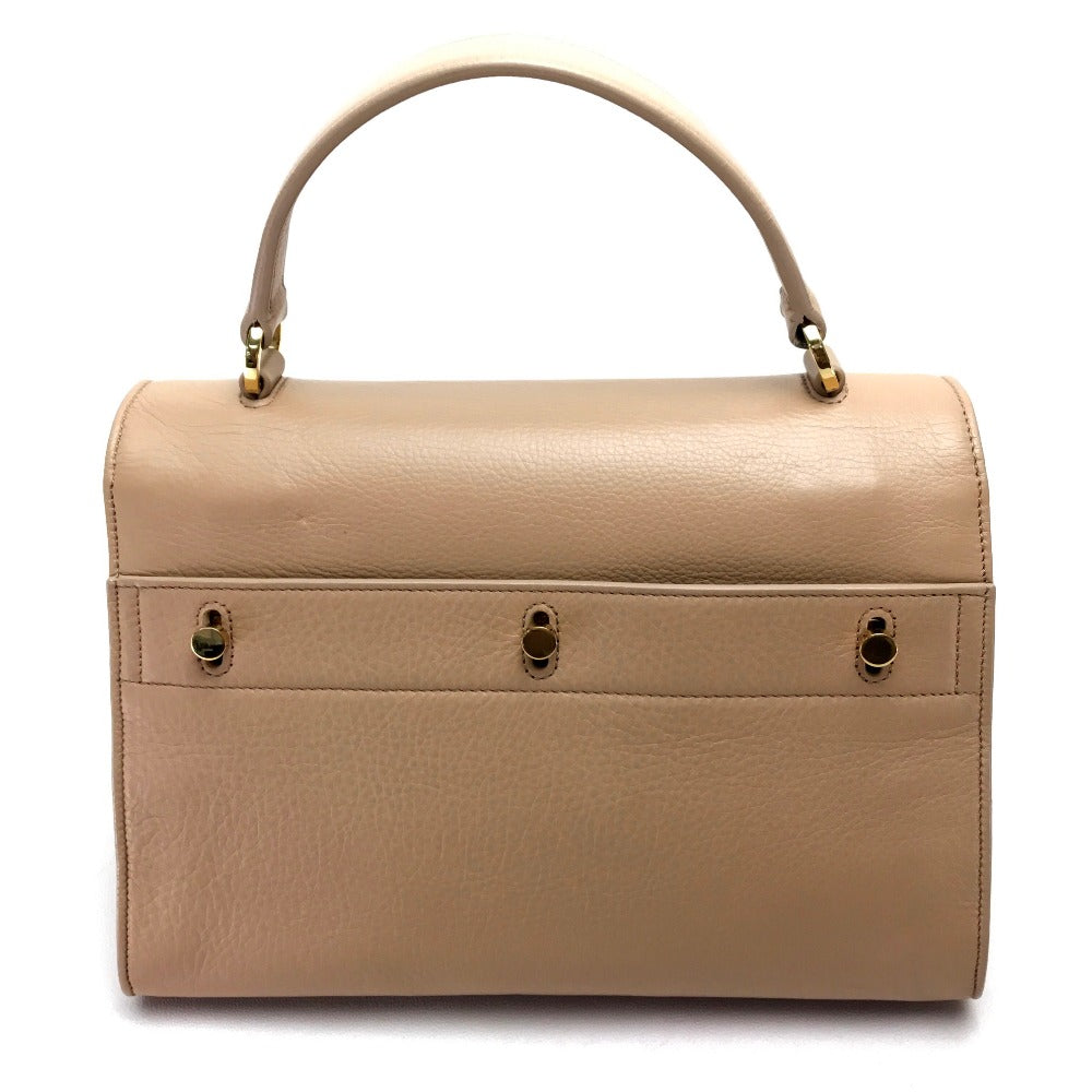 SAINT LAURENT PARIS Handbag 368229 leather beige M  toe Women