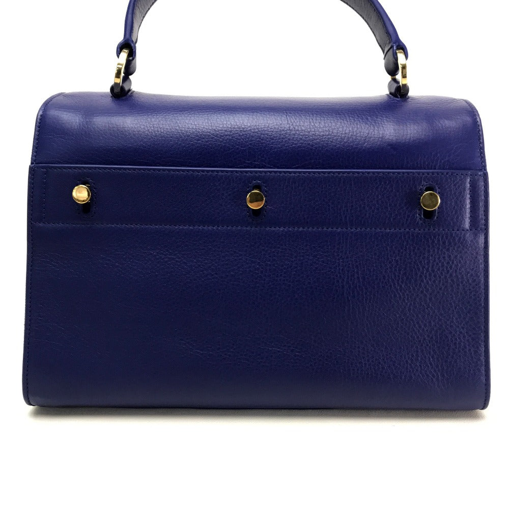 SAINT LAURENT PARIS Handbag leather blue M  TWO Women