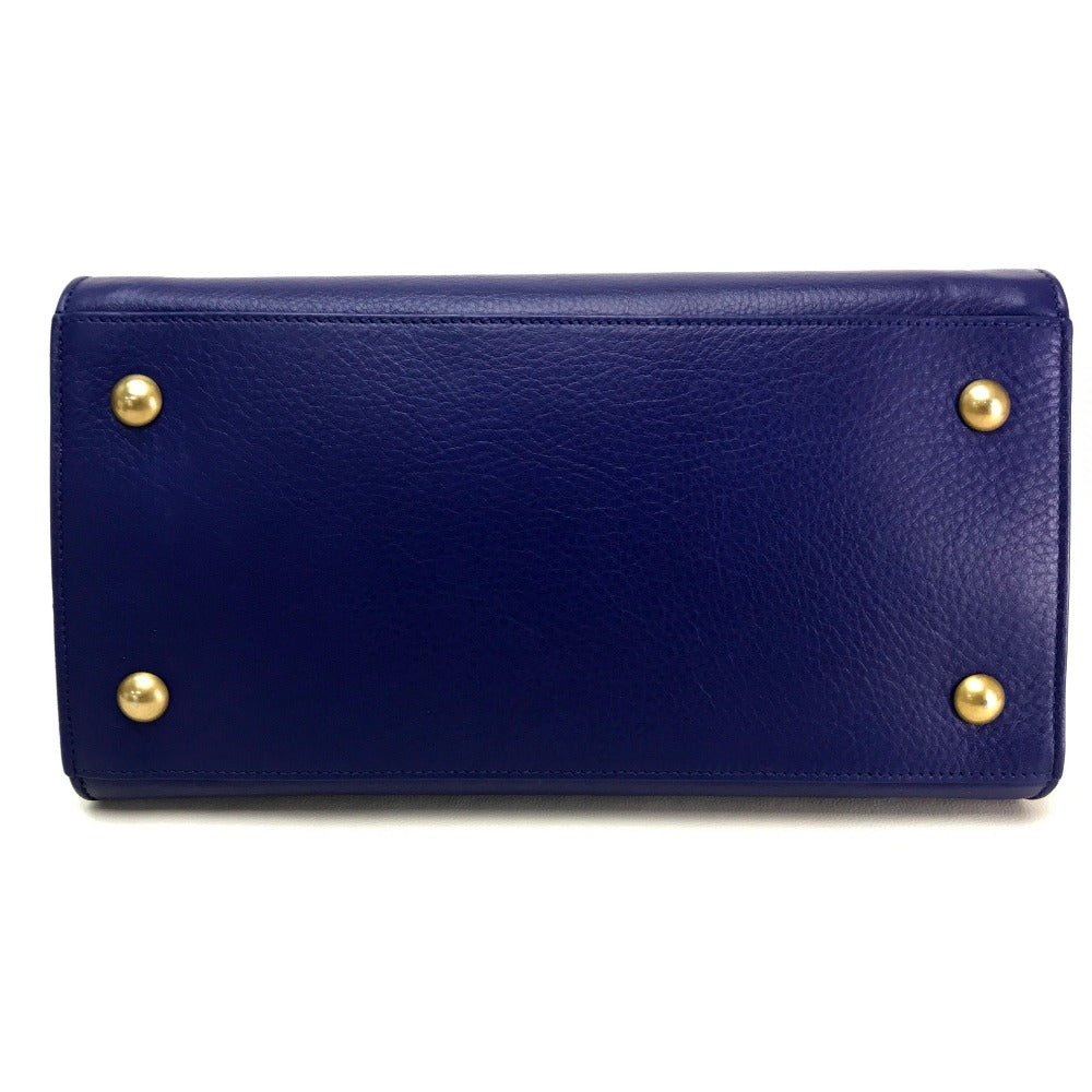 SAINT LAURENT PARIS Handbag leather blue M  TWO Women