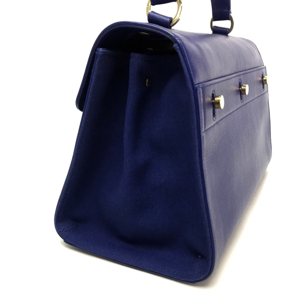 SAINT LAURENT PARIS Handbag leather blue M  TWO Women