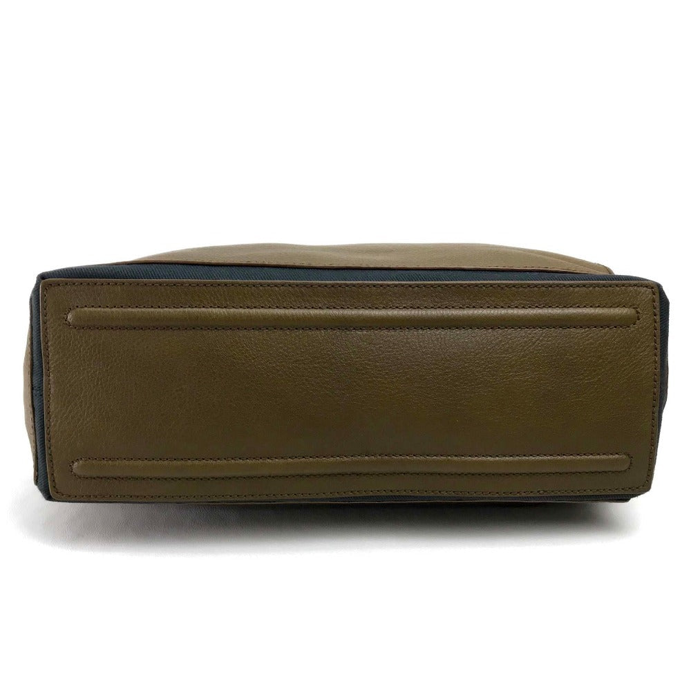 YVES SAINT LAURENT Shoulder Bag 265707 Canvas / leather Brown M  toe Sling bag Women