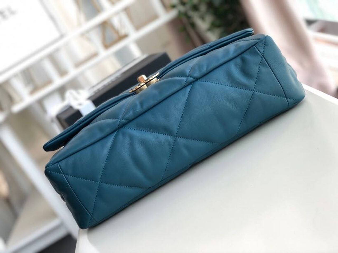 CHL 19 Maxi Handbag Teal For Women Bags, Shoulder And Crossbody Bags 14in/36cm AS1162